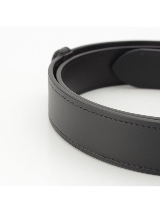 Loewe Leather Embossed Logo Belt Black main image 5